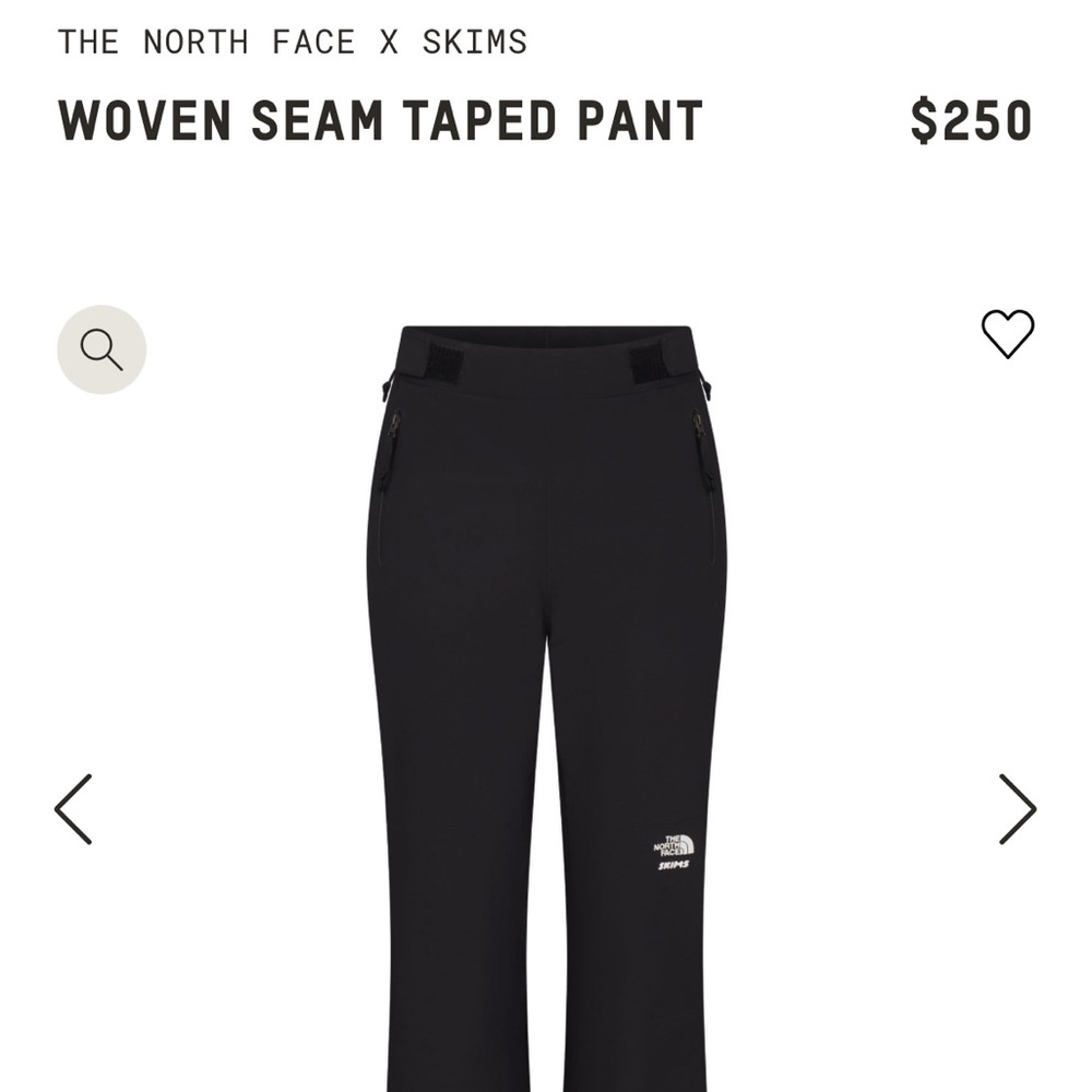 SKIMS X NORTH FACE SKI PANTS - NEVER WORN!! Size too big for me.. I’m so sad!